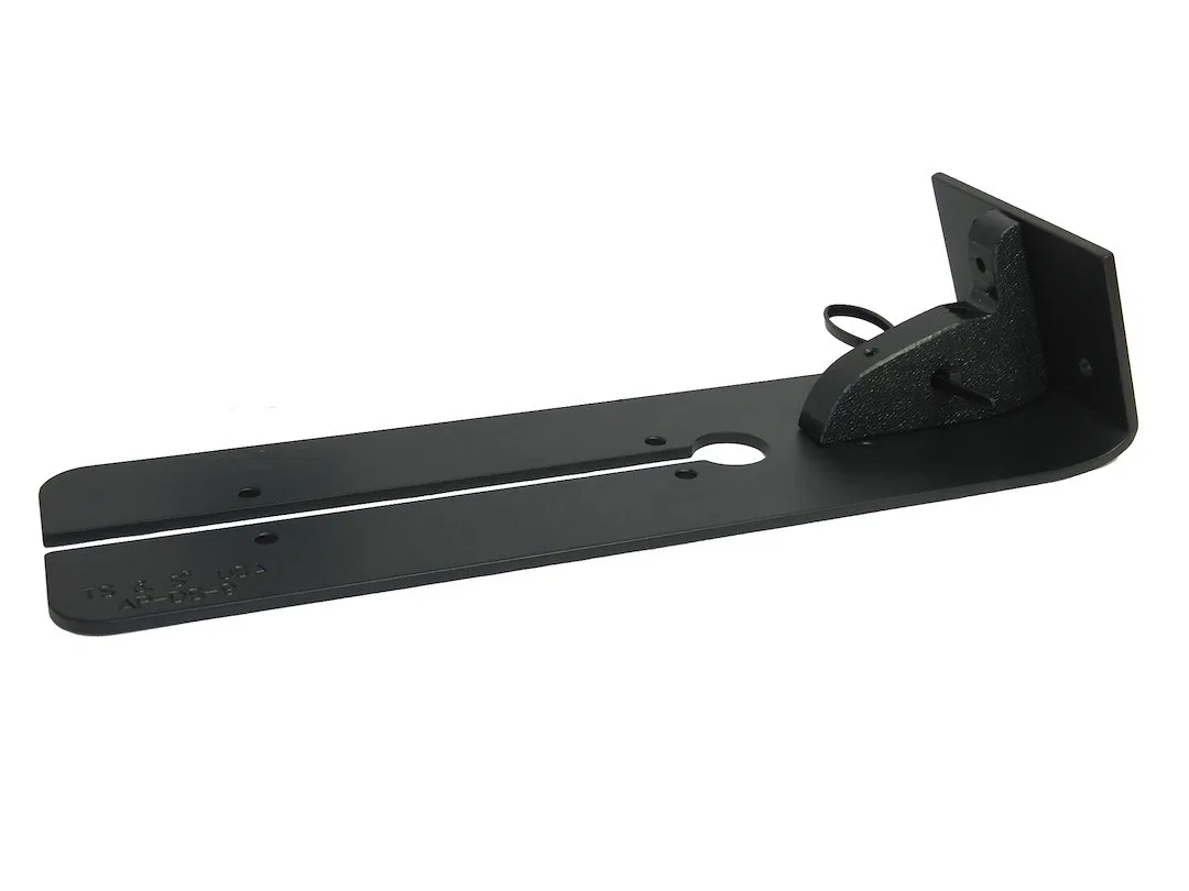 AP-DS-9 – TRANSDUCER Transducer Mounting Plate, Rectangular Armor Plate Powder Coated Black Aluminum Alloy With Stain...